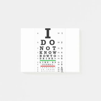 Oogexamen - Sober Gifts Mannen Vrouwen Post-it® Notes