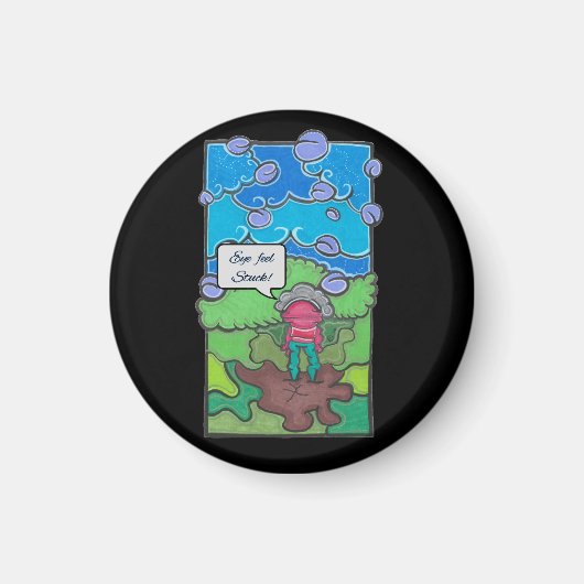 Ooggevoel vast magneet (Voorkant)