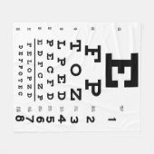 Ooggrafiek Optometrist deken (Voorkant (Horizontaal))