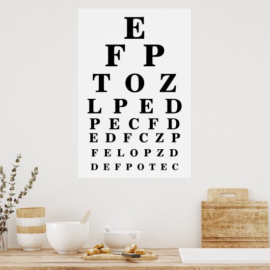 Ooggrafiek Poster (Keuken)