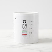 Oogheelkunde Pearls Visual Acuity Jumbo Mok (Voorkant)