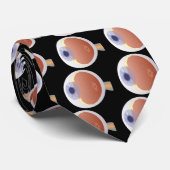 Oogheelkundig patroon stropdas (Opgerold)