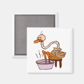 Oogie Ostrich Magneet (Voorkant / Achterkant)