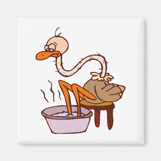 Oogie Ostrich Magneet (Voorkant)