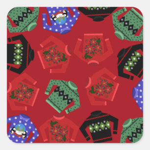 Oogige Stickers met kerst op kerst, Glossy