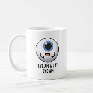 Oogje am Wat is Oye am Funny Eyeball Pun Koffiemok