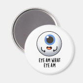 Oogje am Wat is Oye am Funny Eyeball Pun Magneet (Voorkant / Achterkant)