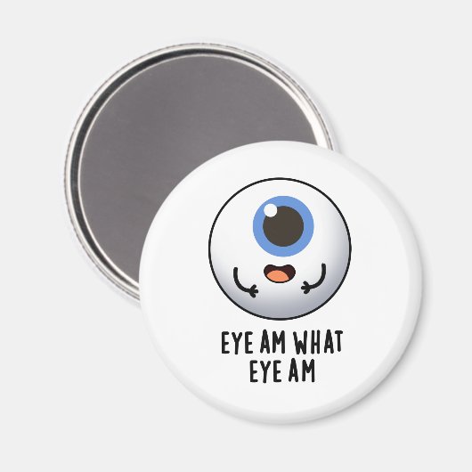 Oogje am Wat is Oye am Funny Eyeball Pun Magneet (Voorkant / Achterkant)