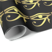 Oogje hoornvlies zwart Egyptisch symbool Cadeaupapier (Rol Hoek)