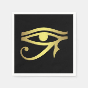 Oogje hoornvlies zwart Egyptisch symbool Servetten