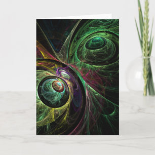 Oogje naar het Abstracte Wenskaart van de Kunst Kaart