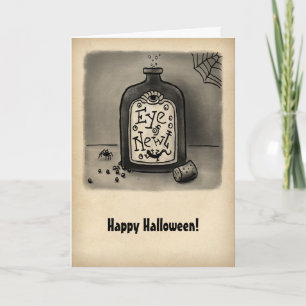 Oogje Newt Halloween-kaart Kaart