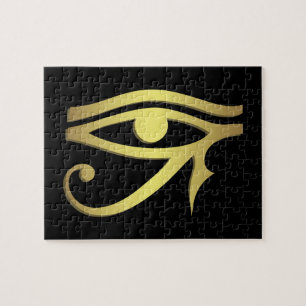 Oogje van het Egyptische symbool Legpuzzel