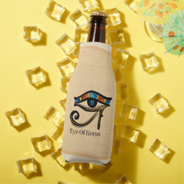 Oogje van Horus op papyrus, Egyptische hiërogliefe Flesjeskoeler