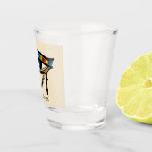 Oogje van Horus op papyrus, Egyptische hiërogliefe Shot Glas (Rechts)