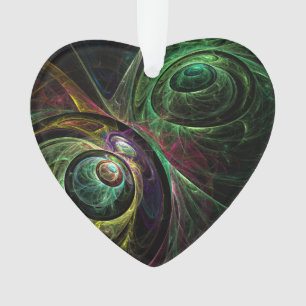 Oogje voor Abstracte kunst Acrylhart Ornament