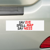 Oogkaart Ness Bumpersticker (Op auto)
