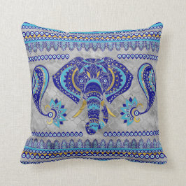 Oogkleurig oogmerk Olephant Ornamental Patroon Kussen