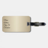 Oogknollen en robogen - Rood en goud Bagagelabel (Achterkant horizontaal)