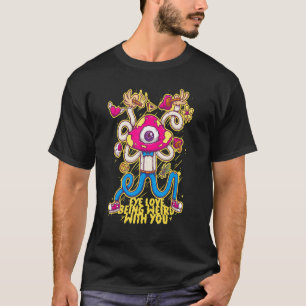 Oogliefde is vreemd Psychedelic Mushroom Weed Tri T-shirt
