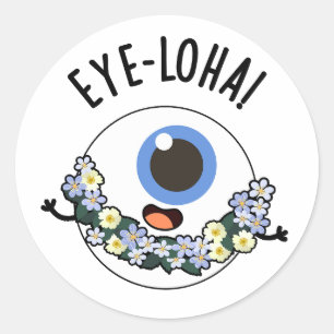 Oogloha Funny Eye Pun Ronde Sticker