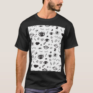 Oogmotief: Trendy patroon T-shirt