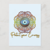 Oogogen Mystical Celestitical Third Eye Energy Briefkaart (Voorkant)