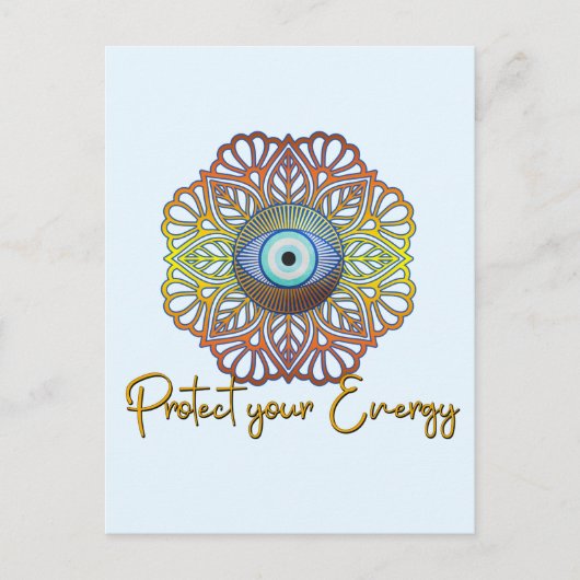 Oogogen Mystical Celestitical Third Eye Energy Briefkaart (Voorkant)