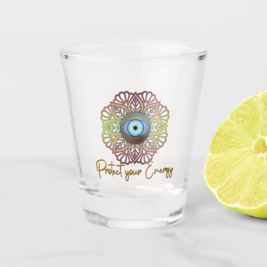 Oogogen Mystical Celestitical Third Eye Energy Shot Glas (Voorkant)