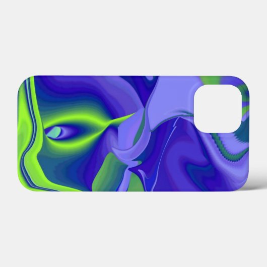 Oogoog, 3D Abstract in groen blauw paars Case-Mate iPhone Case (Achterkant (horizontaal))