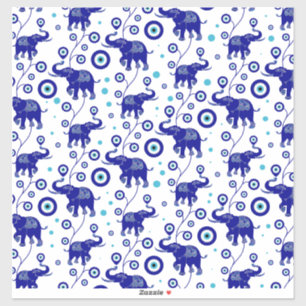 Oogoog Elephant Good Luck amulet patroon Sticker