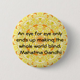 Oogoog ... Gandhi-citaat Ronde Button 5,7 Cm