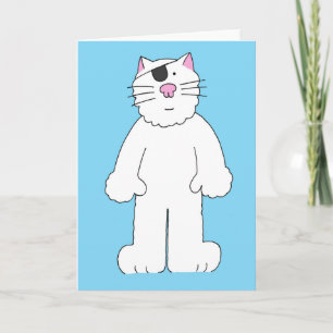 Oogoperatie wordt snel goed Cartoon Cat Kaart