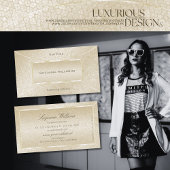 Oogpartij Zijderriem Schuin-slang Patroon Elegant  Visitekaartje