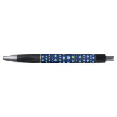 Oogpatroon voor het aambeeld - donkerblauw met gou pen (Voorkant)