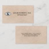 oogpictogram | Optometrist-Visitekaartje Visitekaartje (Voorkant / Achterkant)