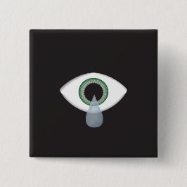 Oogscheur Vierkante Button 5,1 Cm