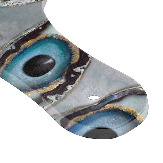 Oogschilfers en kristallen op parels snijplank (Hoek)