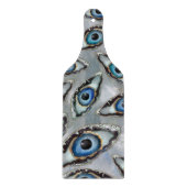 Oogschilfers en kristallen op parels snijplank (Voorkant)