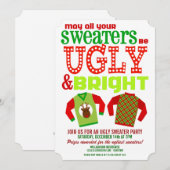 Oogse en heldere kerstfeestdagen kaart (Voorkant / Achterkant)