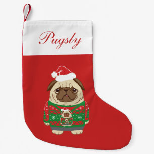 Oogse kerstbeker kleine kerstsok
