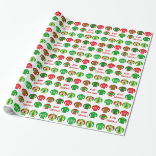 Oogse kerstbekistingen met cadeautjes cadeaupapier