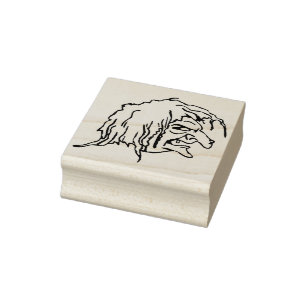 Oogse kunstzegel voor verduistering rubberstempel
