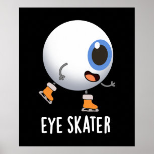 Oogskater Funny Ice Skun Dark BG Poster