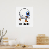 Oogskater Funny Ice Skun Poster (Keuken)