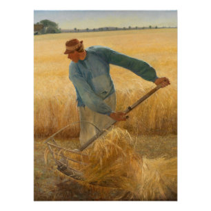 Oogst 1885 door Laurits Andersen Ring Perfect Poster