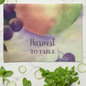 Oogst Appels & Druiven Theedoek | Boomgaard Fruit (Gevouwen)