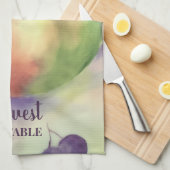 Oogst Appels & Druiven Theedoek | Boomgaard Fruit (Quarter Fold)