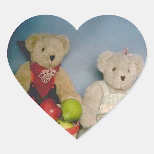 Oogst Beren Hart Sticker (Voorkant)