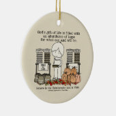 Oogst Blessing Keramisch Ornament (Rechts)